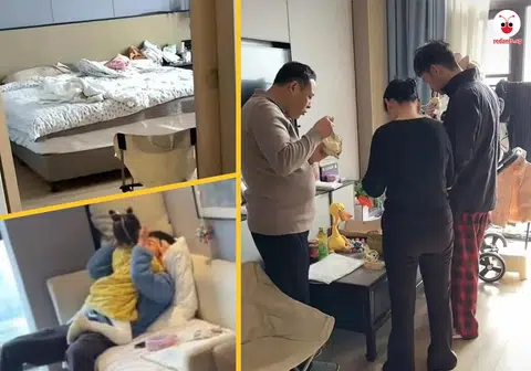 一家八口长住酒店套房。（红蚂蚁制图）