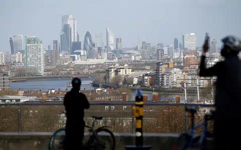英国伦敦市中心。（路透社）