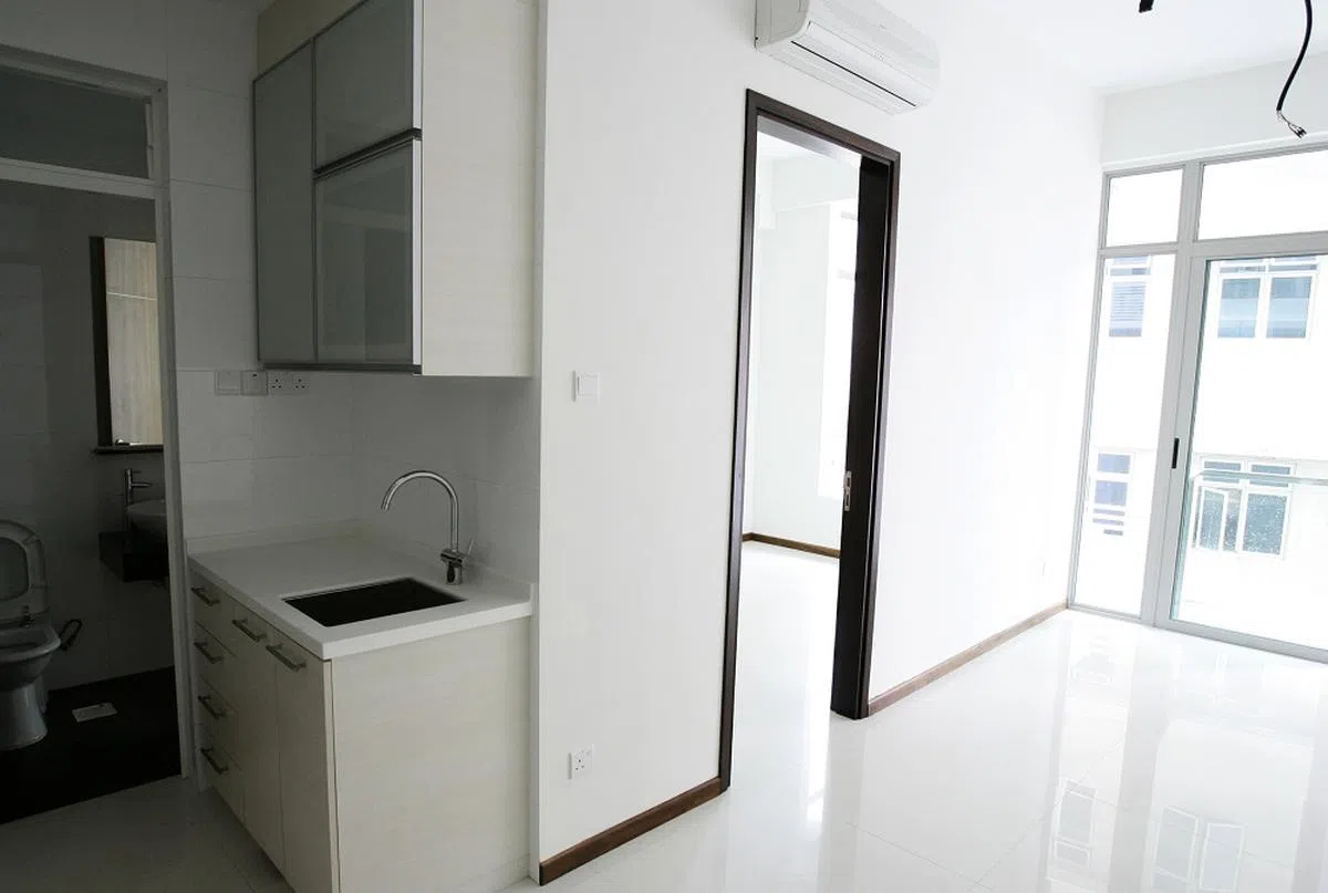 鞋盒公寓，顾名思义，跟鞋盒一样小。（海峡时报）