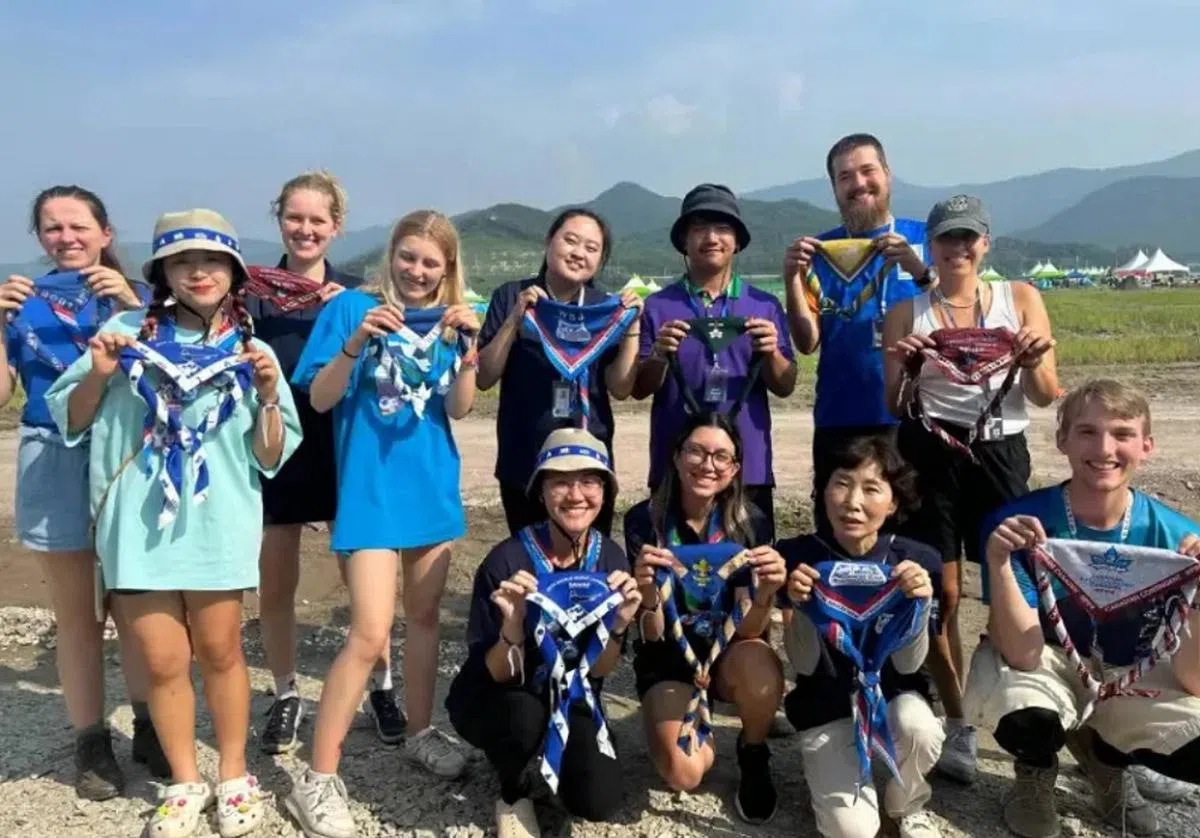 世界童子军大露营是全球规模最大的青少年户外教育活动之一，为各国青年提供文化交流的平台。（童军总会脸书）