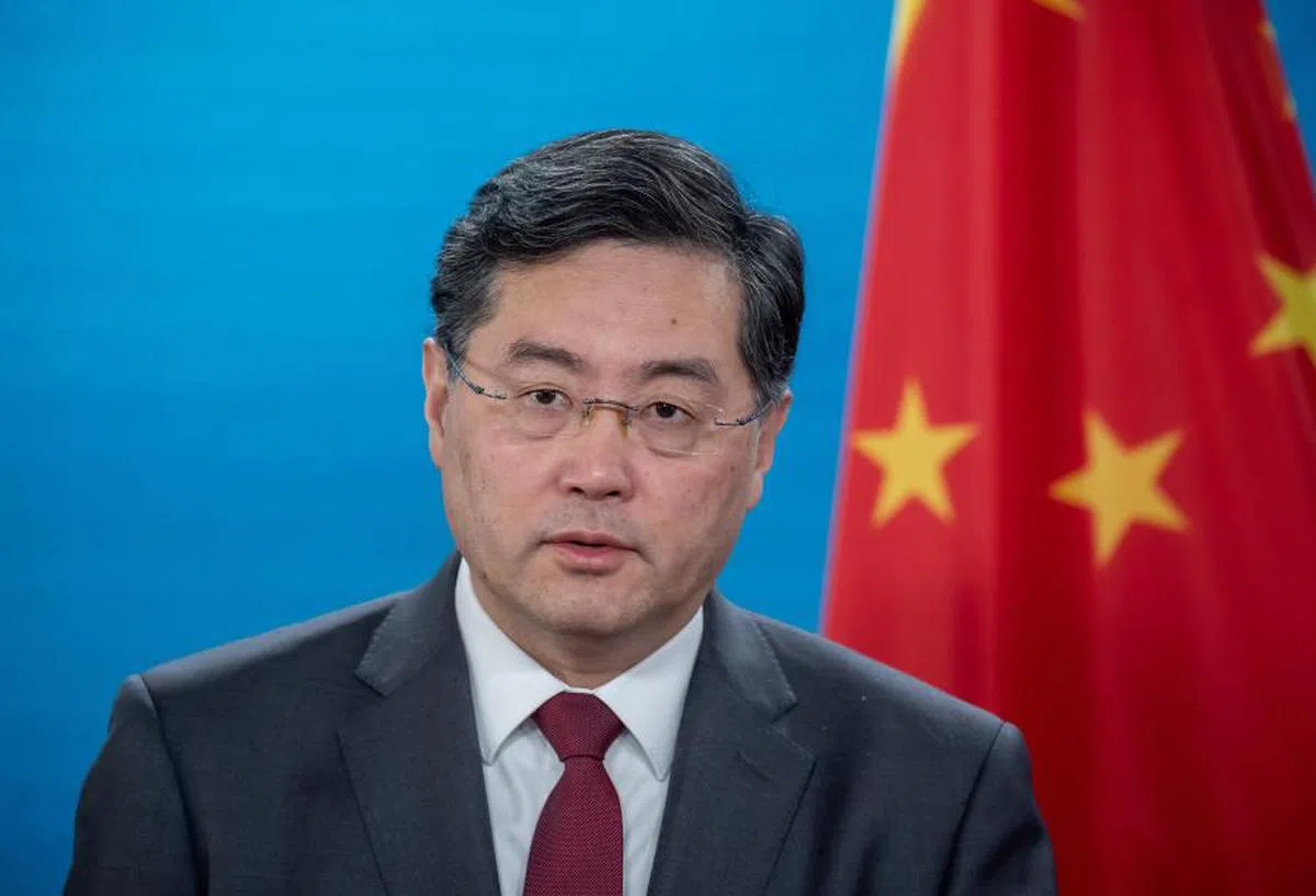 秦刚的升迁速度被认为在中国政坛是较罕见的。（路透社）