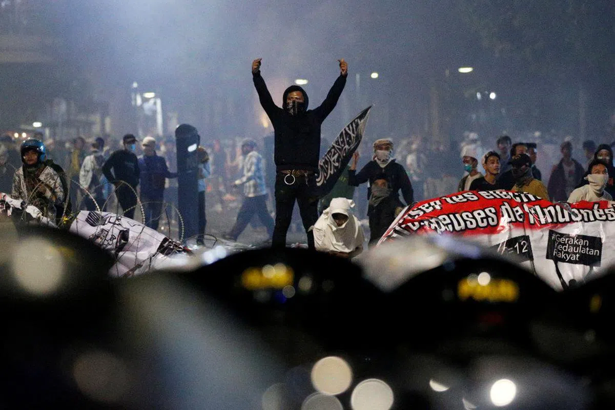  印尼警方暴动是有心人士预谋策划的。（路透社） 