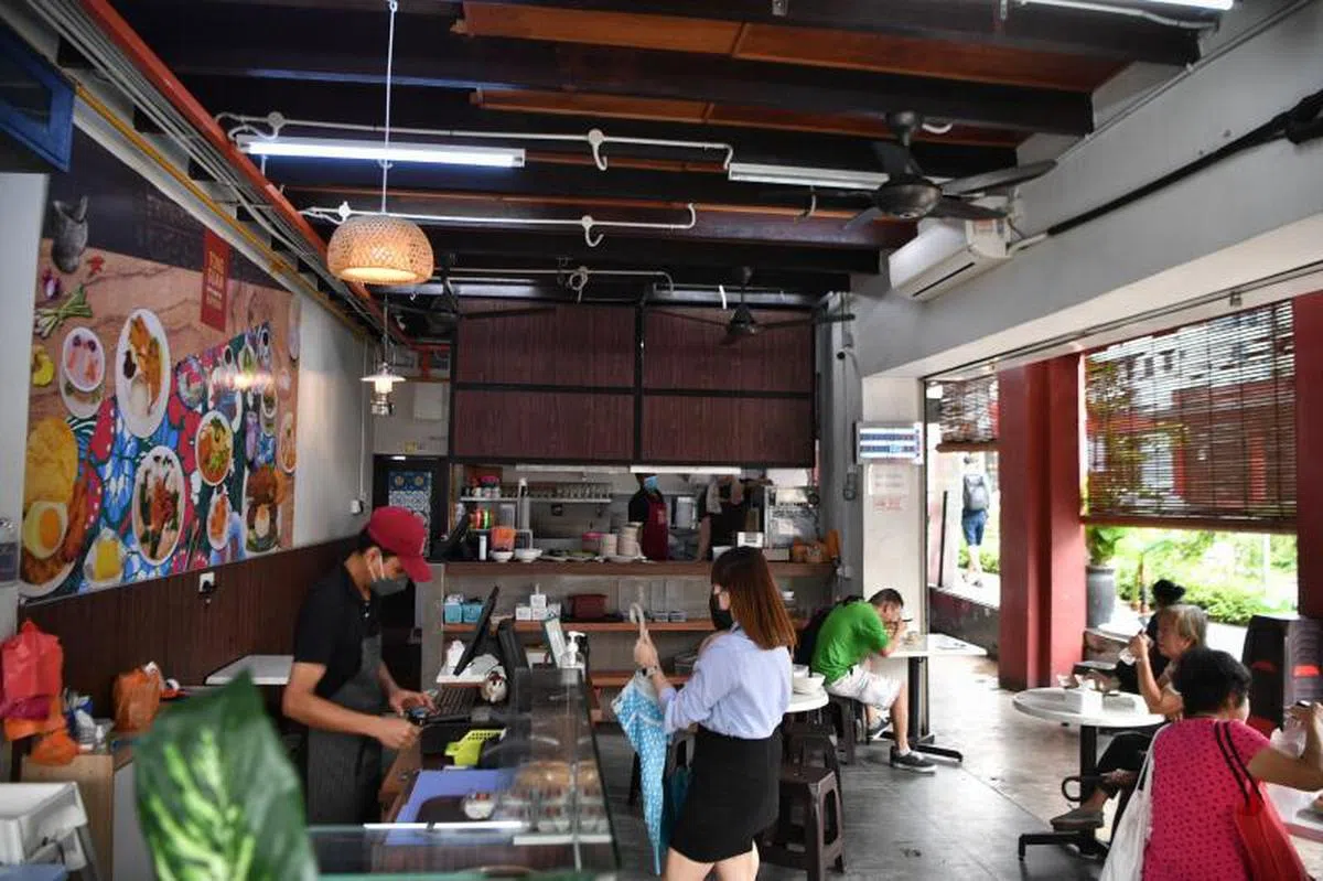 新山栋源娘惹咖啡店（Tong Guan Nyonya Kopitiam）。（海峡时报）