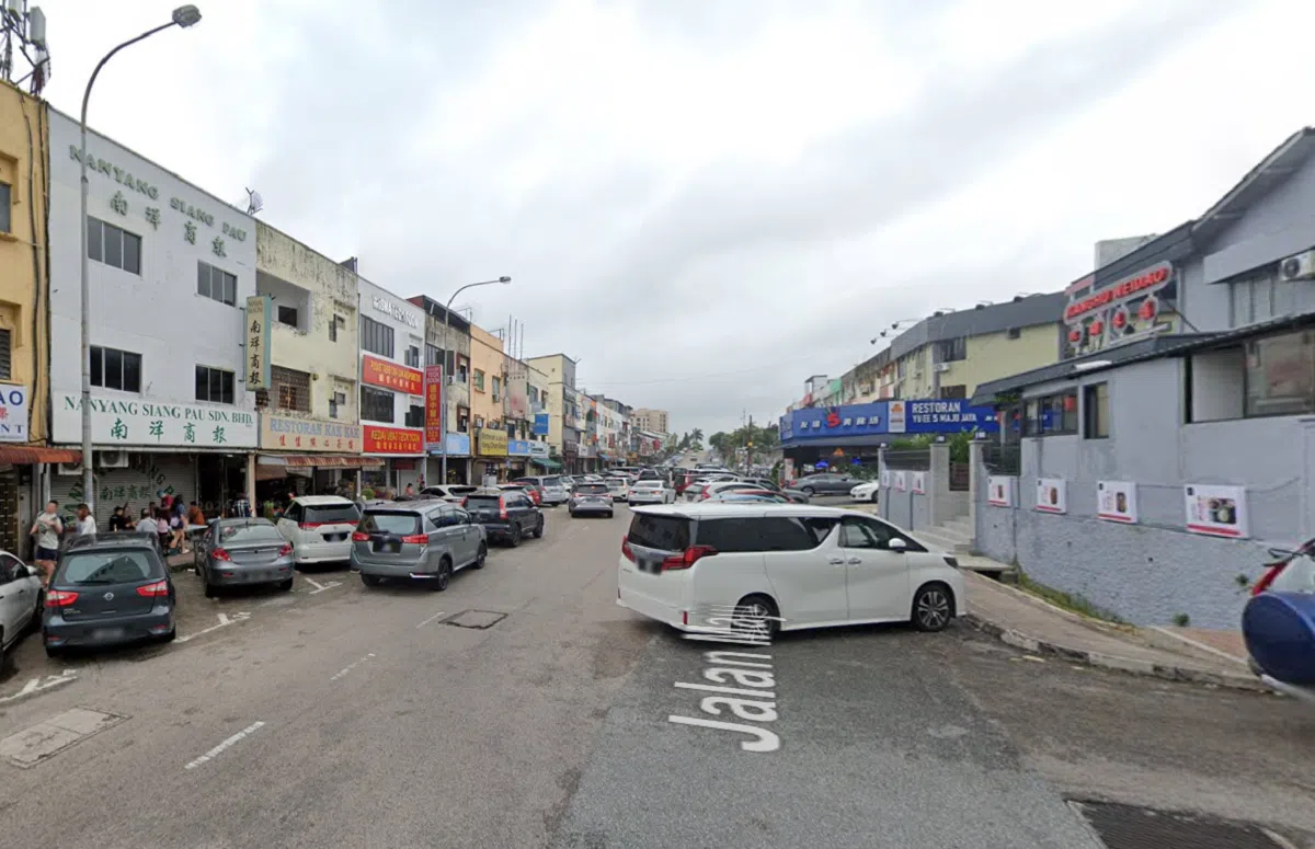 顺利花园的玛朱路（Jalan Maju）又俗称为“报馆街”。（谷歌地图截图）