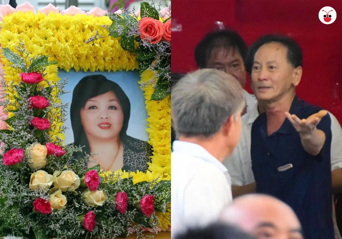 死者和死者丈夫。（联合晚报）