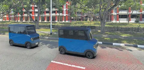 刚于本周三（8月12日）新推出的QIQ POD微型车（Microcar）。（QIQ Global）