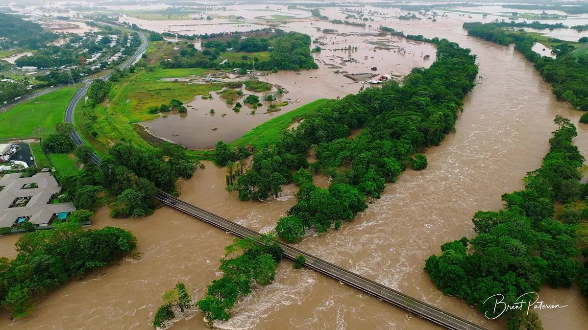 澳大利亚北部昆士兰州地区多地被热带气旋“贾斯珀”带来的强降雨所引发的洪水给淹没了。（路透社 Brent Patterson）