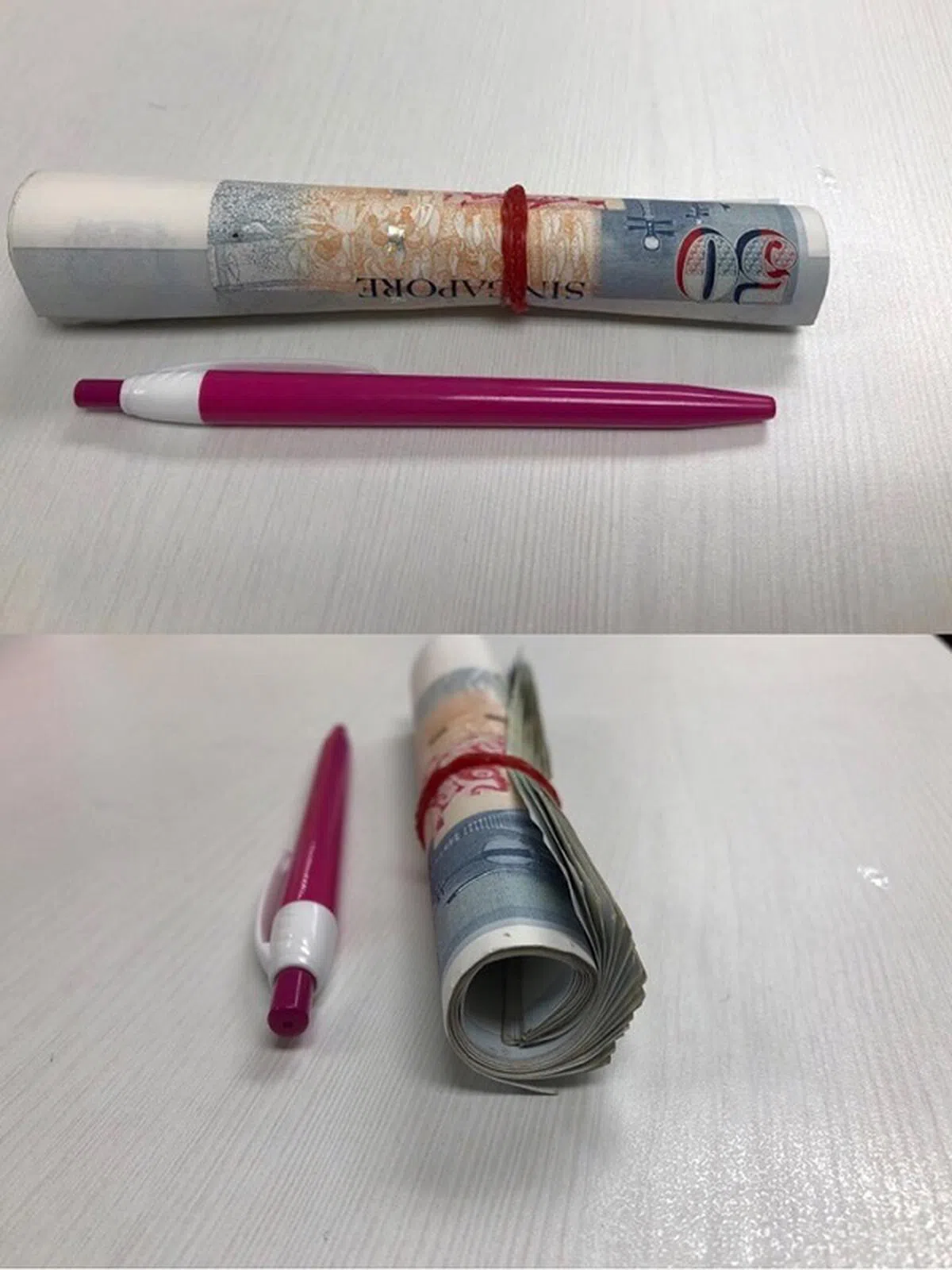  示意图，案中女佣没有使用橡皮筋绑。（侯佩瑜制图） 