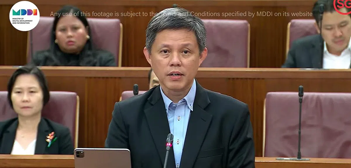 教育部长陈振声。（国会视频截图）