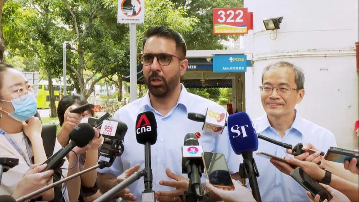  工人党秘书长毕丹星。（海峡时报视频截图） 