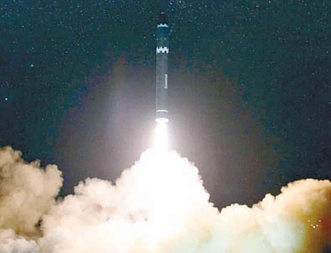 日媒指朝鲜试图用弹道导弹搭载炭疽菌。（互联网）