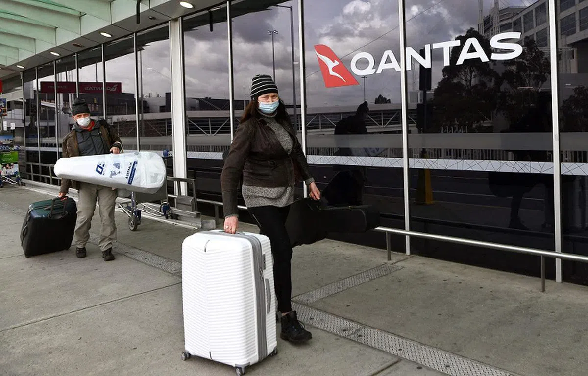 澳洲航空在封城期间曾裁退至少1600名行李搬运工。（法新社）