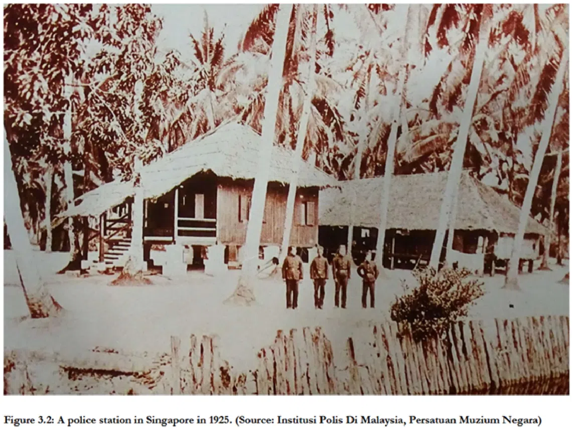 1925年的其中一个新加坡警局。