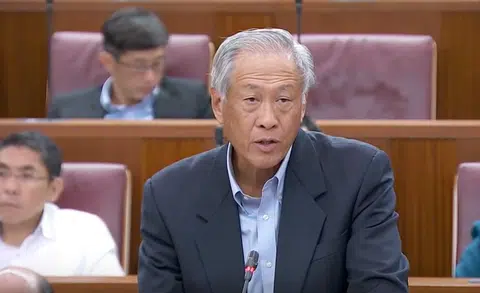 国防部长黄永宏今日在国会发表冯伟衷事件相关调查结果。（视频截图）