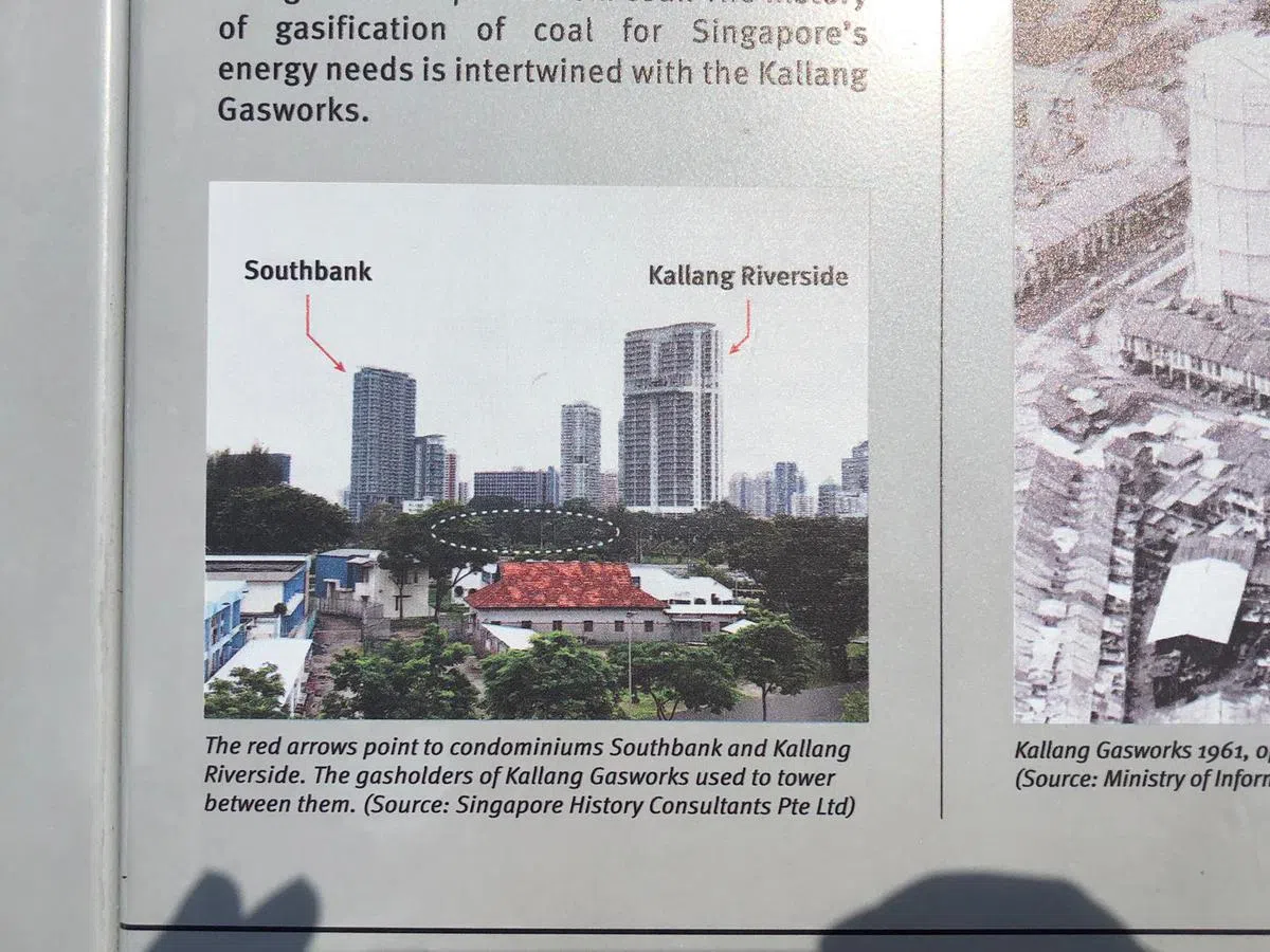  加冷煤气厂的位置就在照片中以白色虚线画出来的地方（戴筠懿摄） 