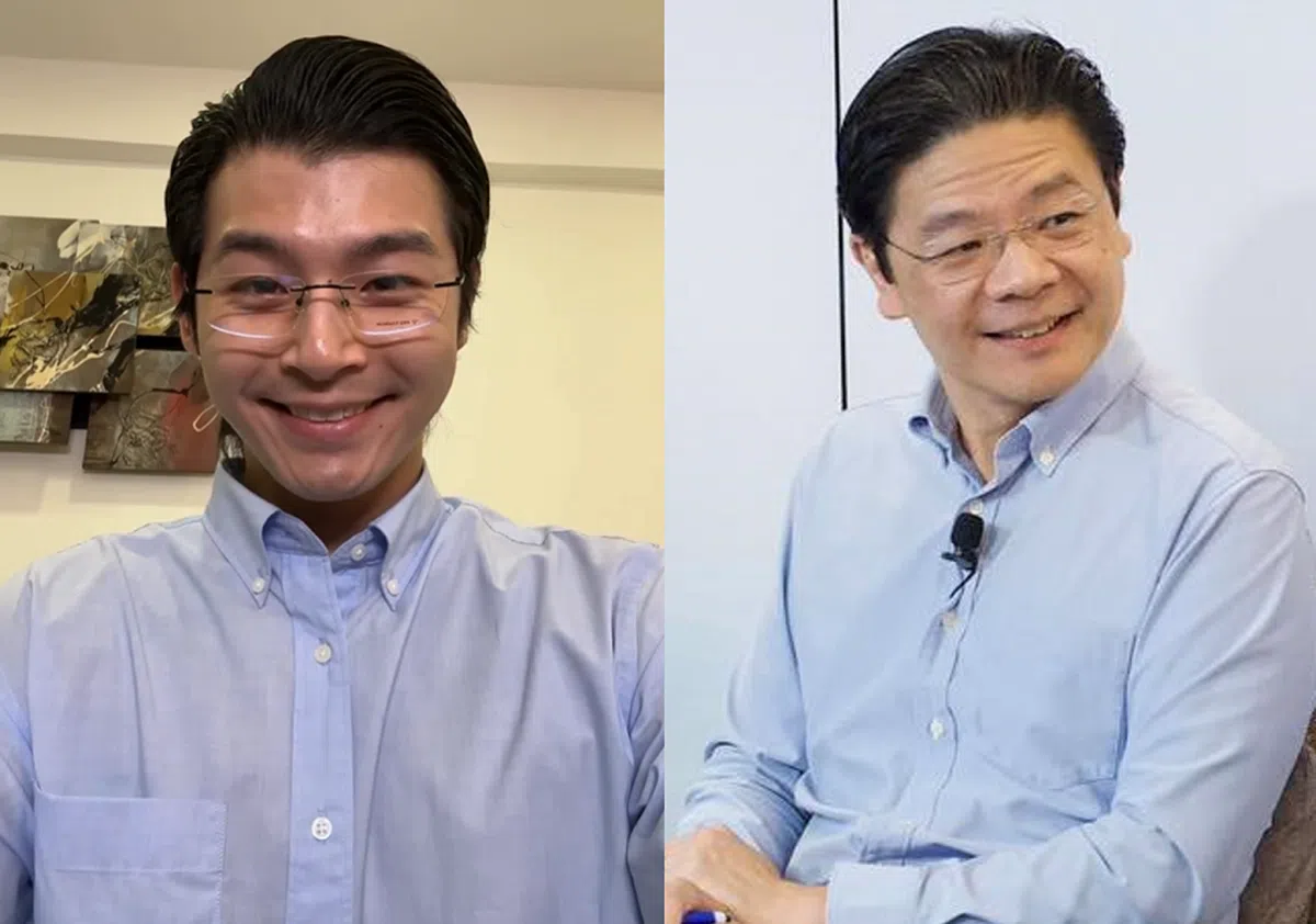 “真假”黄循财。（程家颉Instagram截图、取自黄循财脸书／红蚂蚁制图）