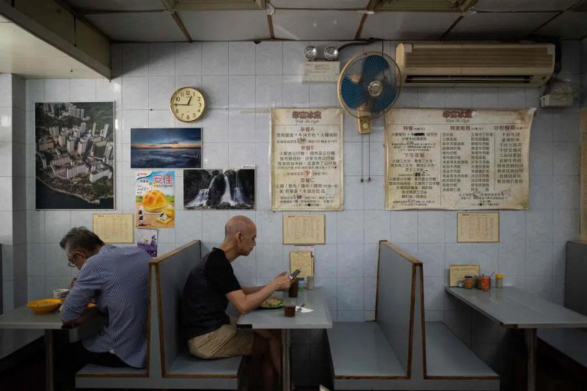 香港茶餐室。（法新社）