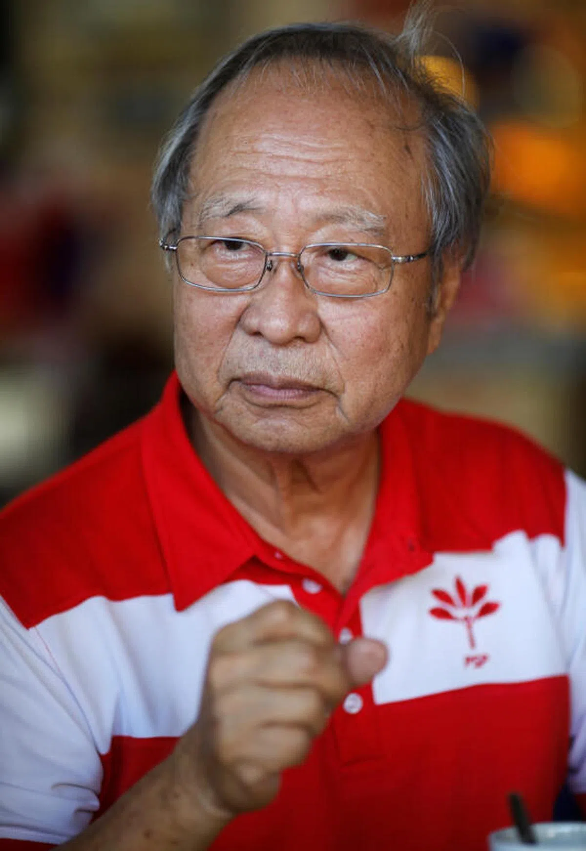  陈清木出席前进党今午发布竞选宣言的记者会，李显扬并没有出席这场记者会。（路透社） 