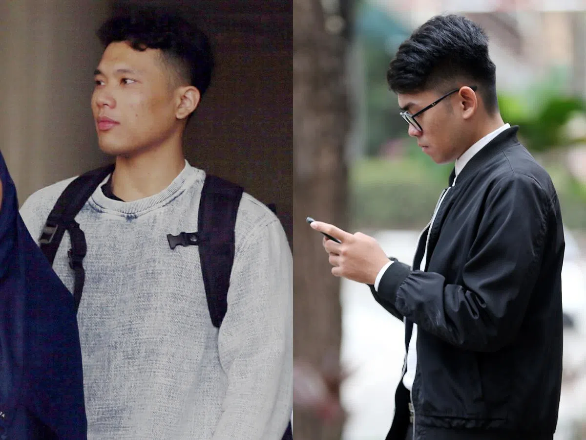  莫哈默·哈克尔（左）和莫哈默·阿里夫（右）拍下事发现场照片。（李国豪制图） 