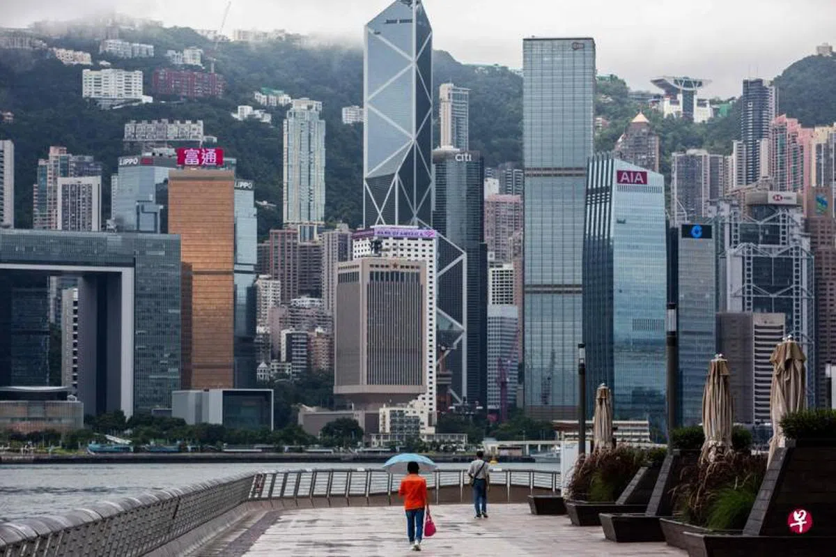 香港的商业中心区。（法新社）