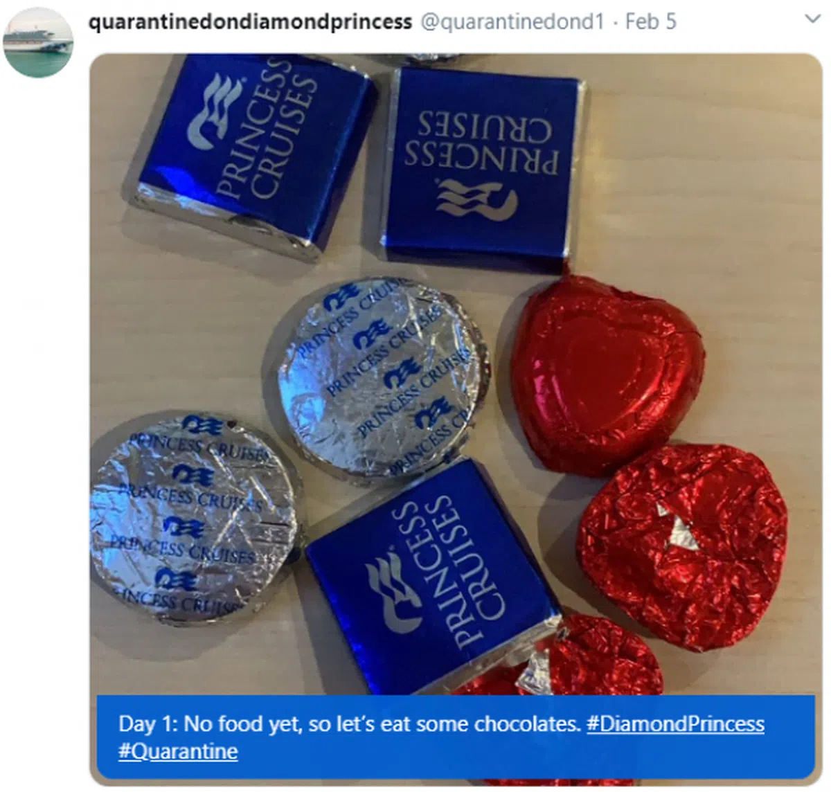  （quarantinedondiamondprincess推特） 