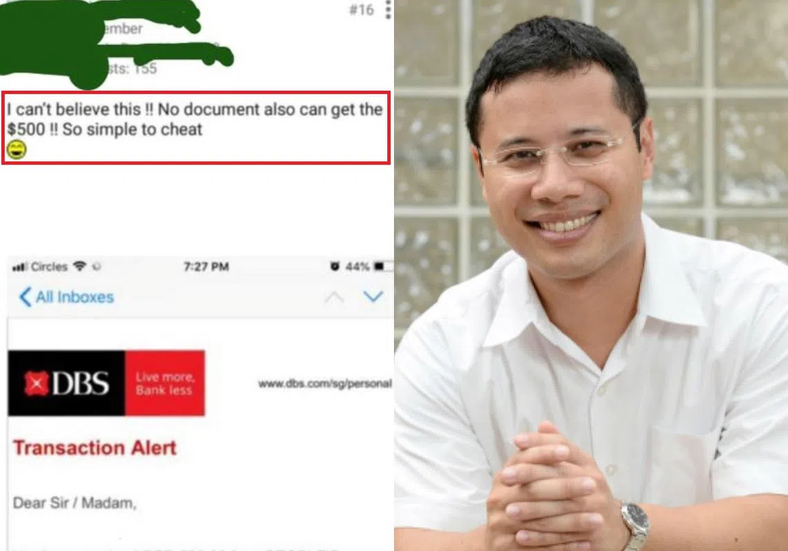 李智陞在面簿公开谴责有一小撮人试图以蒙骗的手段骗取援助金。（李国豪制图）