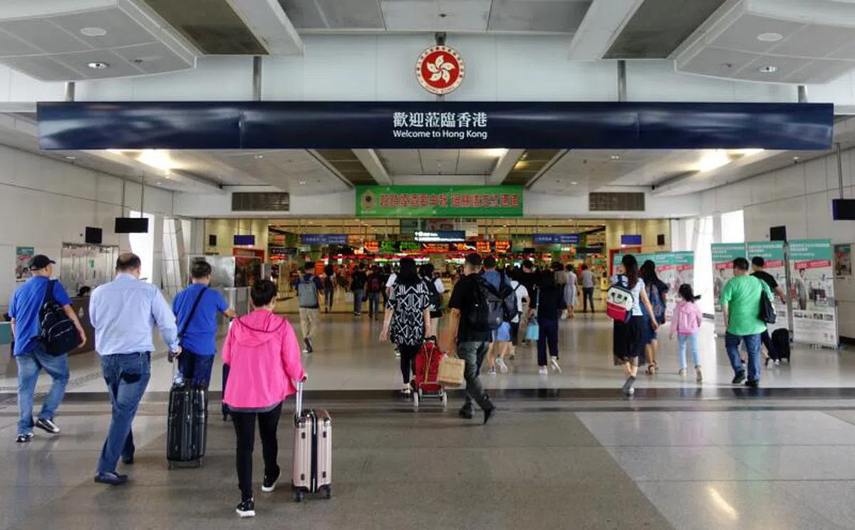  香港入境大厅。（中新社） 