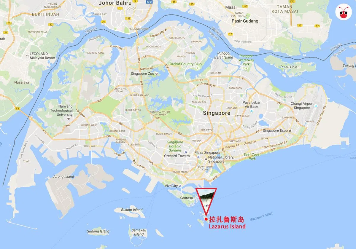  拉扎鲁斯岛位置。（谢静怡制图） 