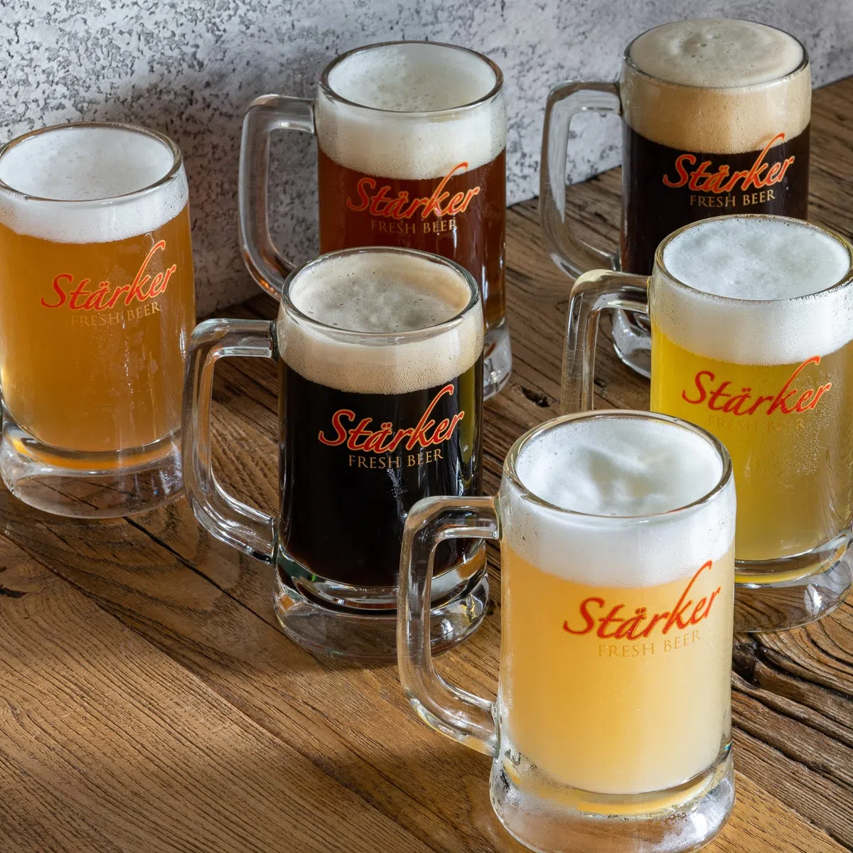  Stärker有各式各样的德国传统口味啤酒。（Stärker面簿） 