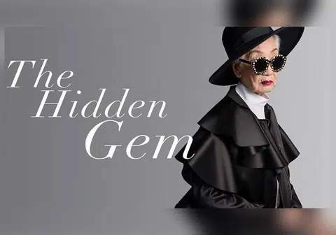 气势不输年轻人的91岁模特儿。（The Hidden Gem 向岁月致敬 面簿）