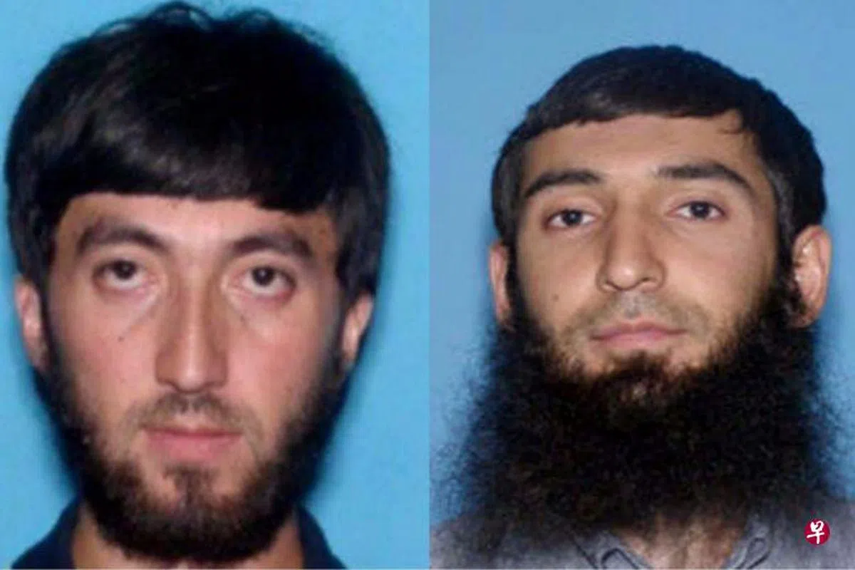  第二名涉及纽约恐袭的乌兹别克人卡迪洛夫（左）。第一名嫌犯赛普夫已被控。（法新社） 