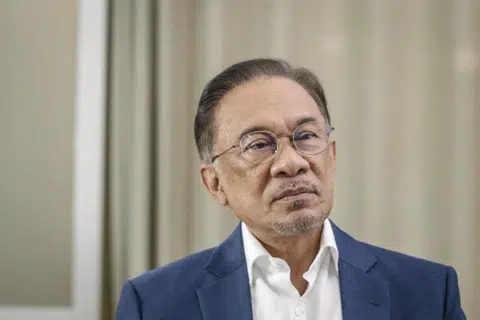 马来西亚反对党领袖安华。（路透社）