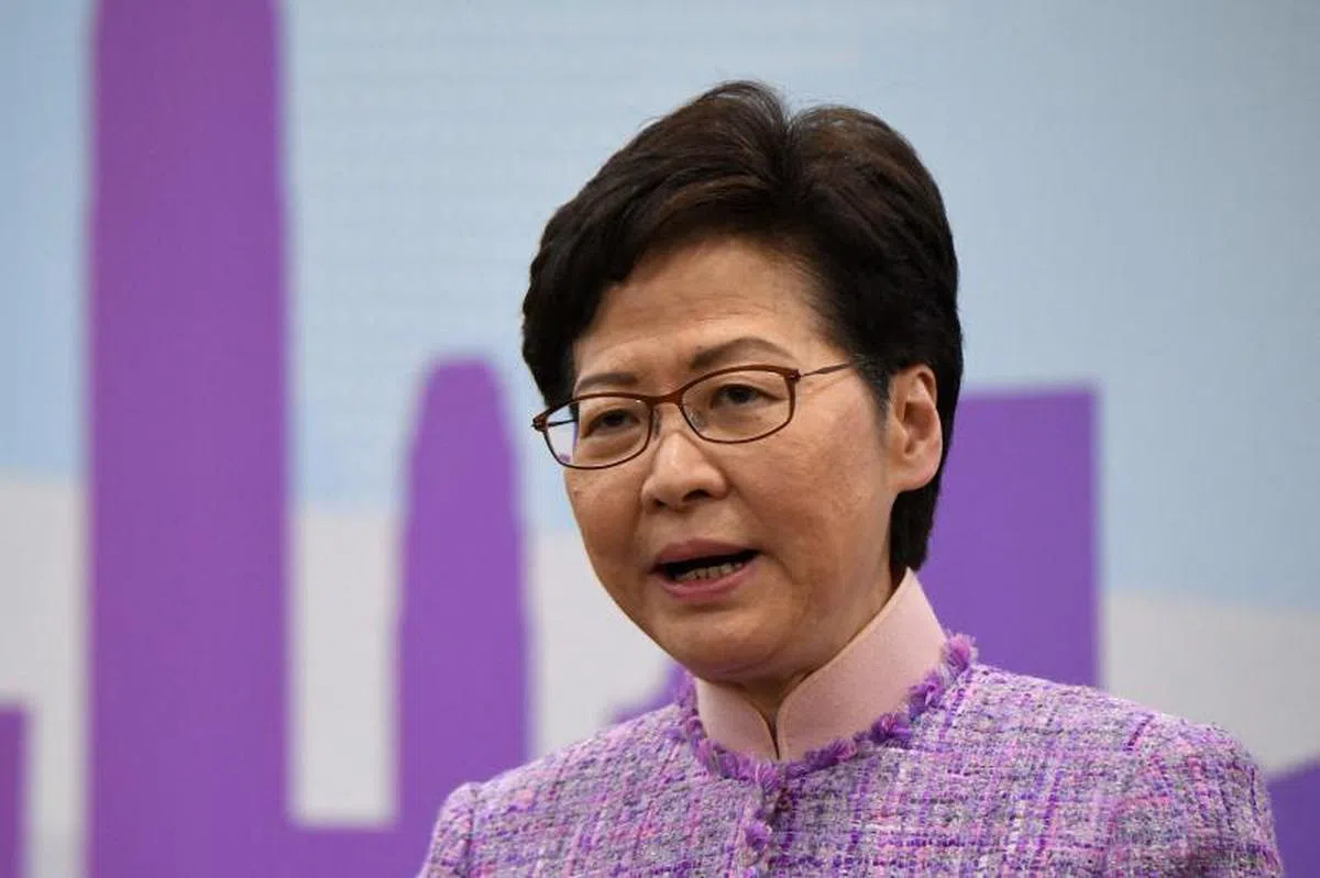 香港特首林郑月娥。（法新社）