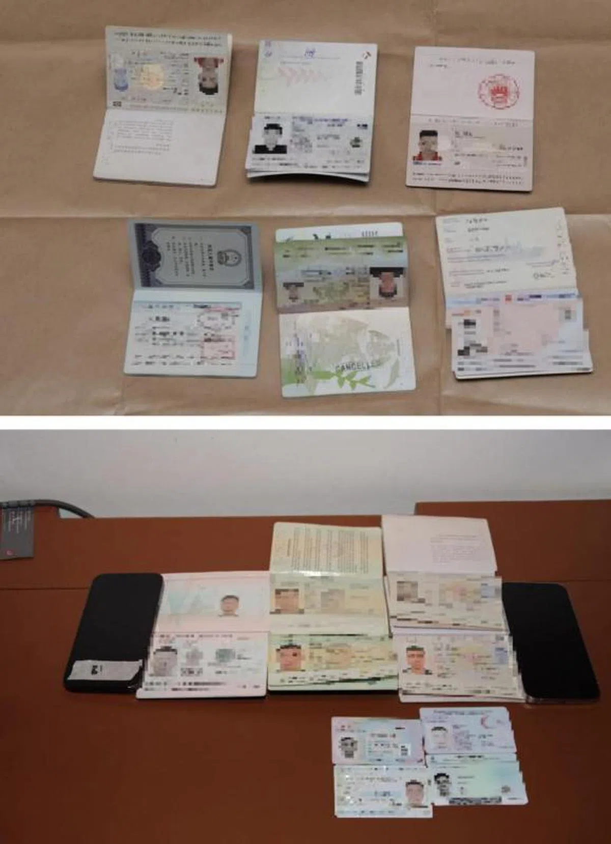 10亿新元洗黑钱案，原籍中国的多名被告都持有包括塞浦路斯或土耳其等国家的护照。（新加坡警察部队）