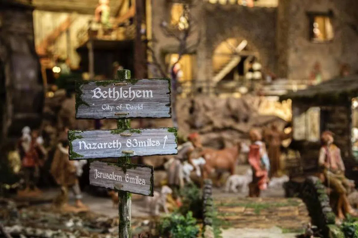  耶稣诞生地就在当时巴勒斯坦的伯利恆村庄（Bethlehem Village）。（善牧主教堂） 