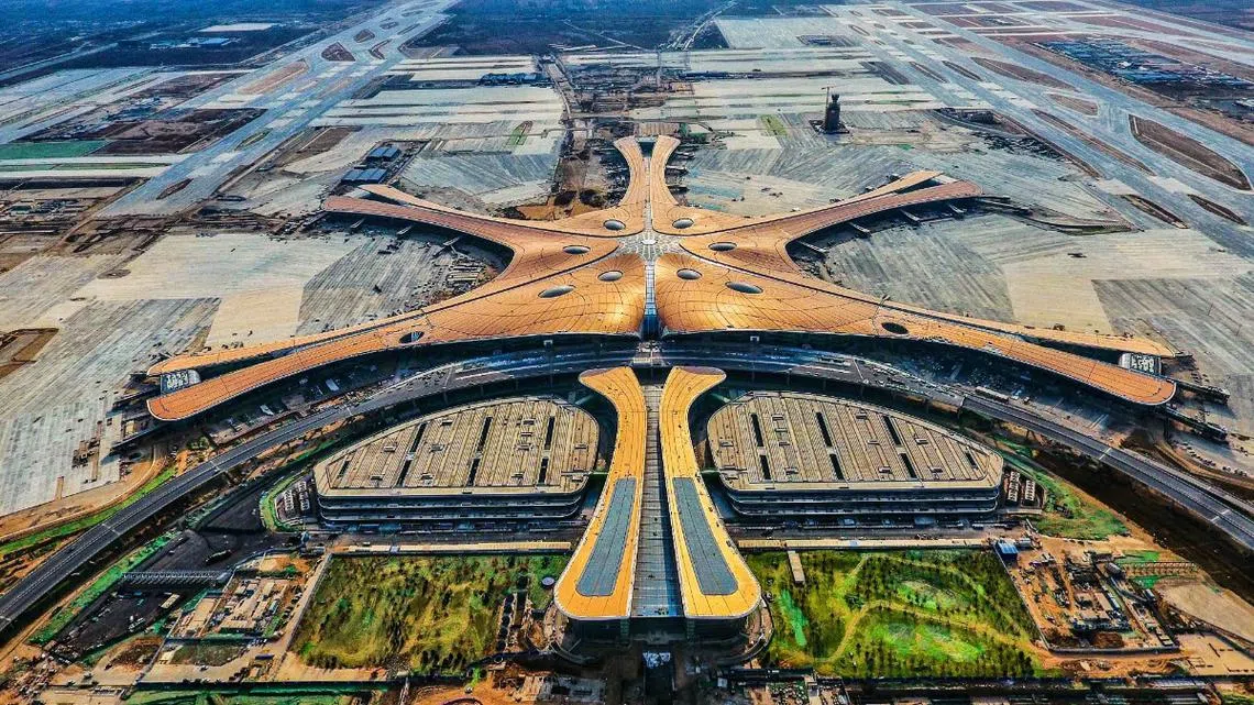 北京大兴机场在昨日（25日）开始启航。（互联网）