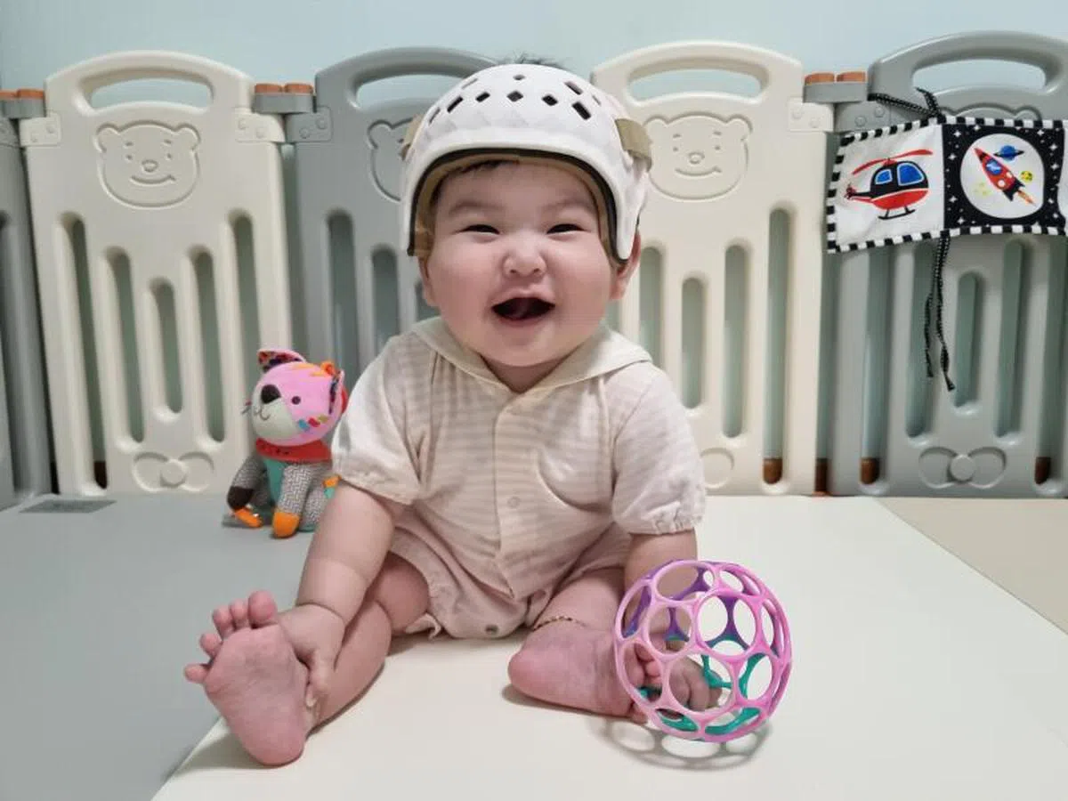 女宝宝黄佩萱。（竹脚妇幼医院)