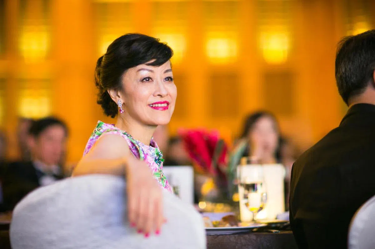  2014年，林学芬出席新加坡企业奖晚宴。（商业时报） 