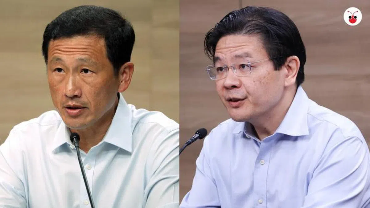 卫生部长王乙康（左）与财政部长黄循财。（通讯及新闻部/红蚂蚁制图）