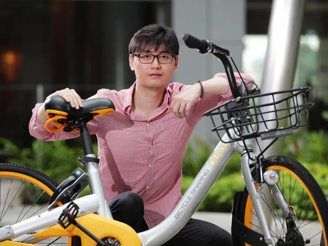 oBike创始投资人兼董事长石一。（联合早报）