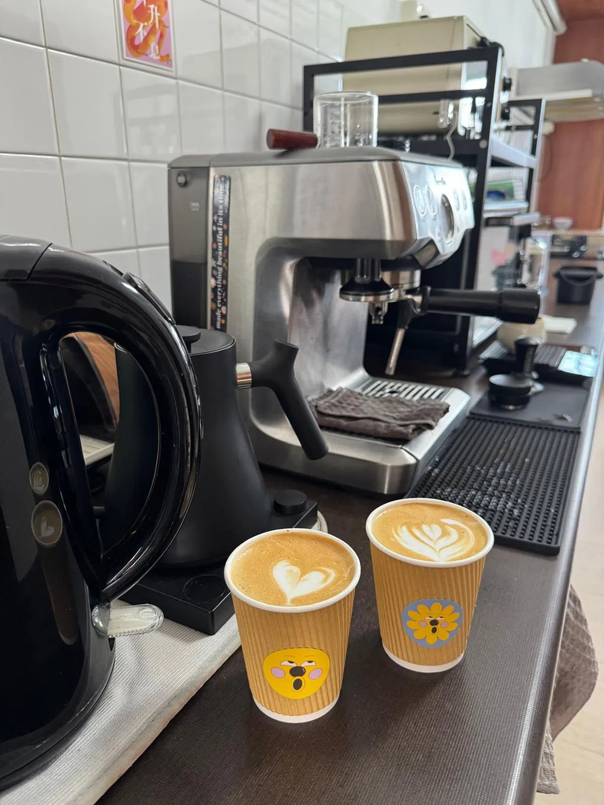 义顺组屋单位内的这个住家咖啡馆，只提供外带咖啡。（新明日报）