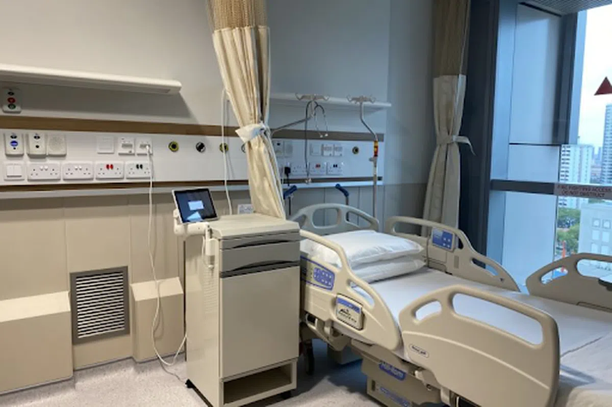  隔离病房示意图。（海峡时报） 