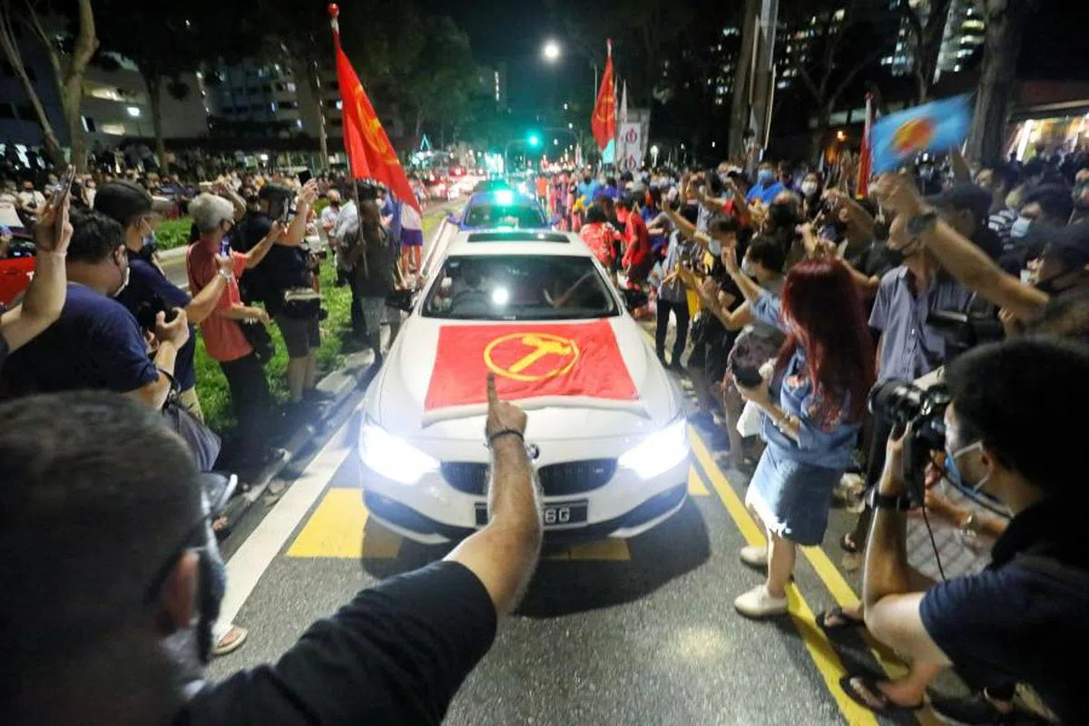 工人党在2020年大选表现不俗，夺下第二个集选区。（联合早报）