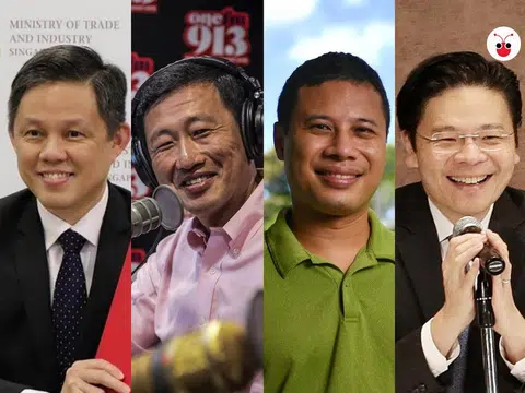 过去几天，一个叫“SGMatters”的英文网站推出一个“新加坡第四代领袖”的系列，一一介绍近期“红到发紫”的四大天王：（左起）陈振声、王乙康、李智陞、黄循财。（红蚂蚁制图）