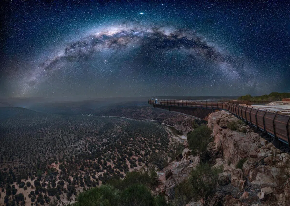  卡尔巴里天空步道（ Kalbarri Skywalk ）。（西澳洲旅游局） 