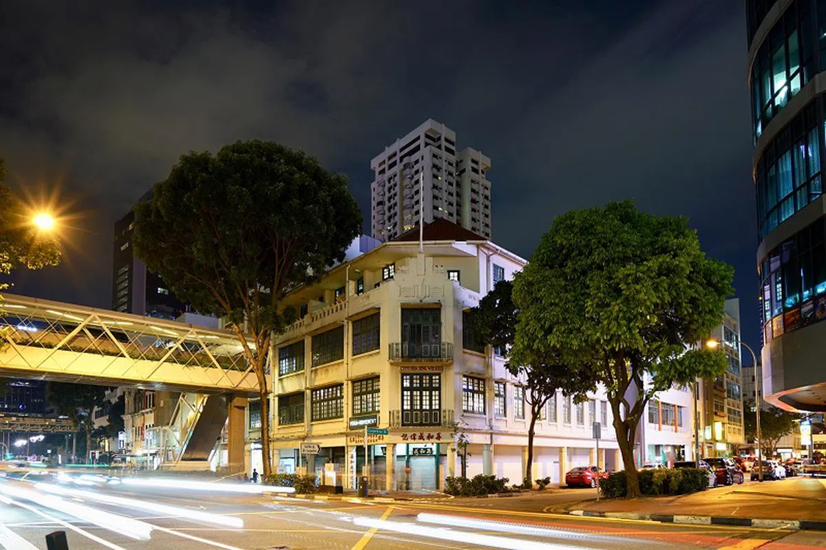  新桥路的五栋店屋。（仲量联行） 