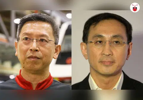 都是三军总长，梁建鸿（左）今年8月1日正式取代郭木财（右），担任SMRT总裁兼首席执行长。（曾庆祥制图）
