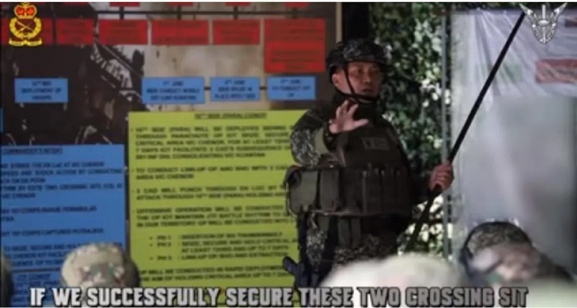 (截自马来西亚陆军视频）