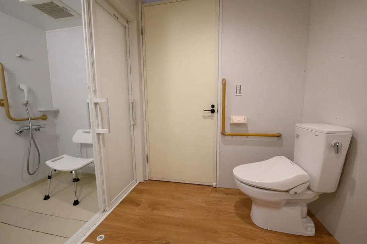  选手房内的浴室。（路透社） 