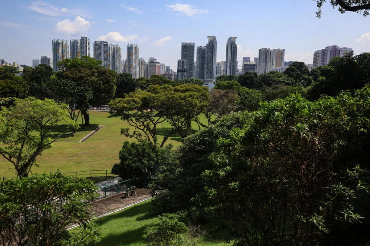 市区重建局在最新公布的《2025年发展总蓝图》草案中，提出了在福康宁公园和珍珠山城市公园之间，将通过誉岭广场（Union Square）的公共空间，形成一条可供行人通行的山到山连道。（联合早报）